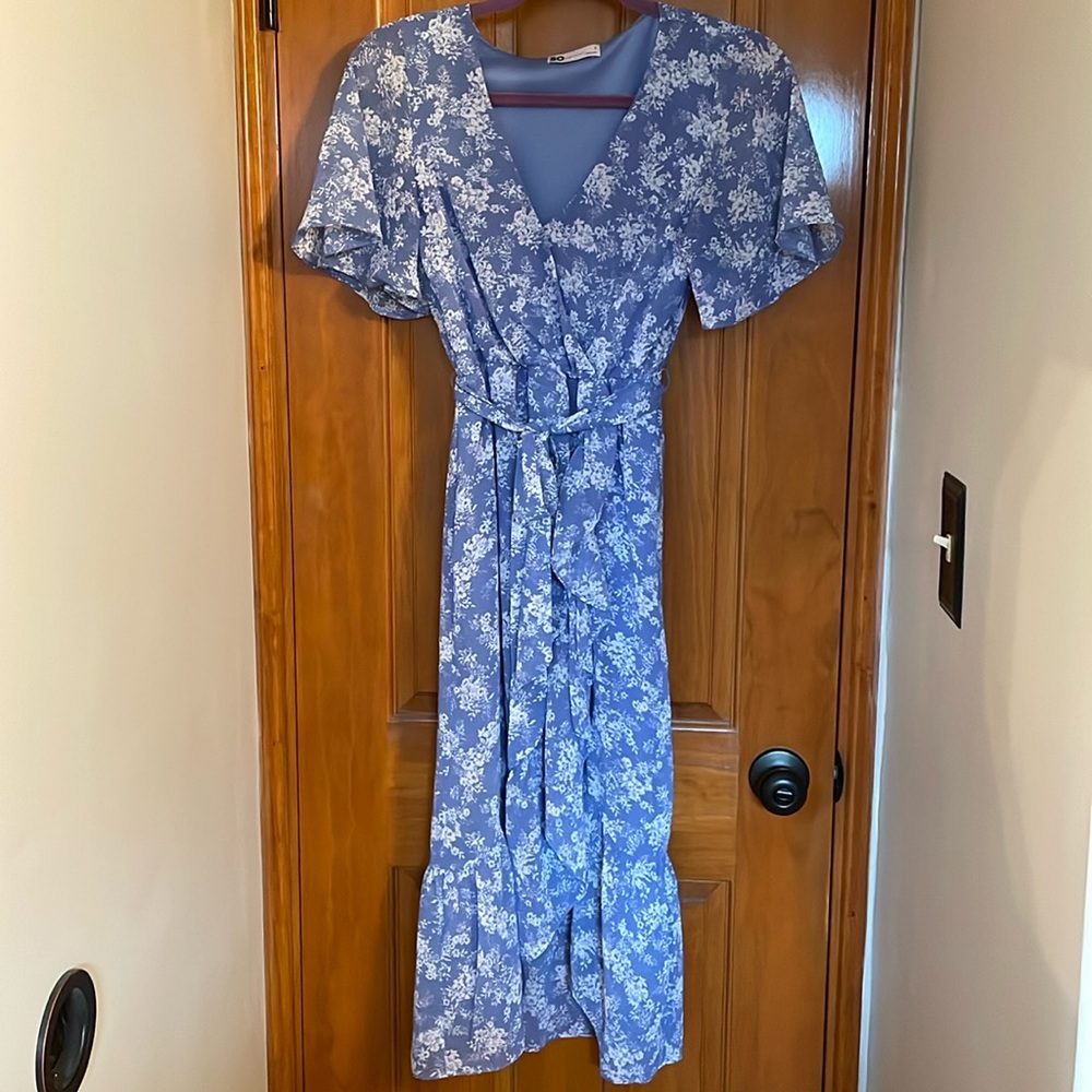 High-low floral dress